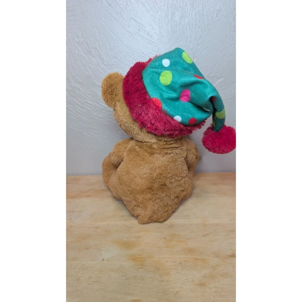 Rinco Brown Bear Stocking and Hat Christmas Teddy Bear 9